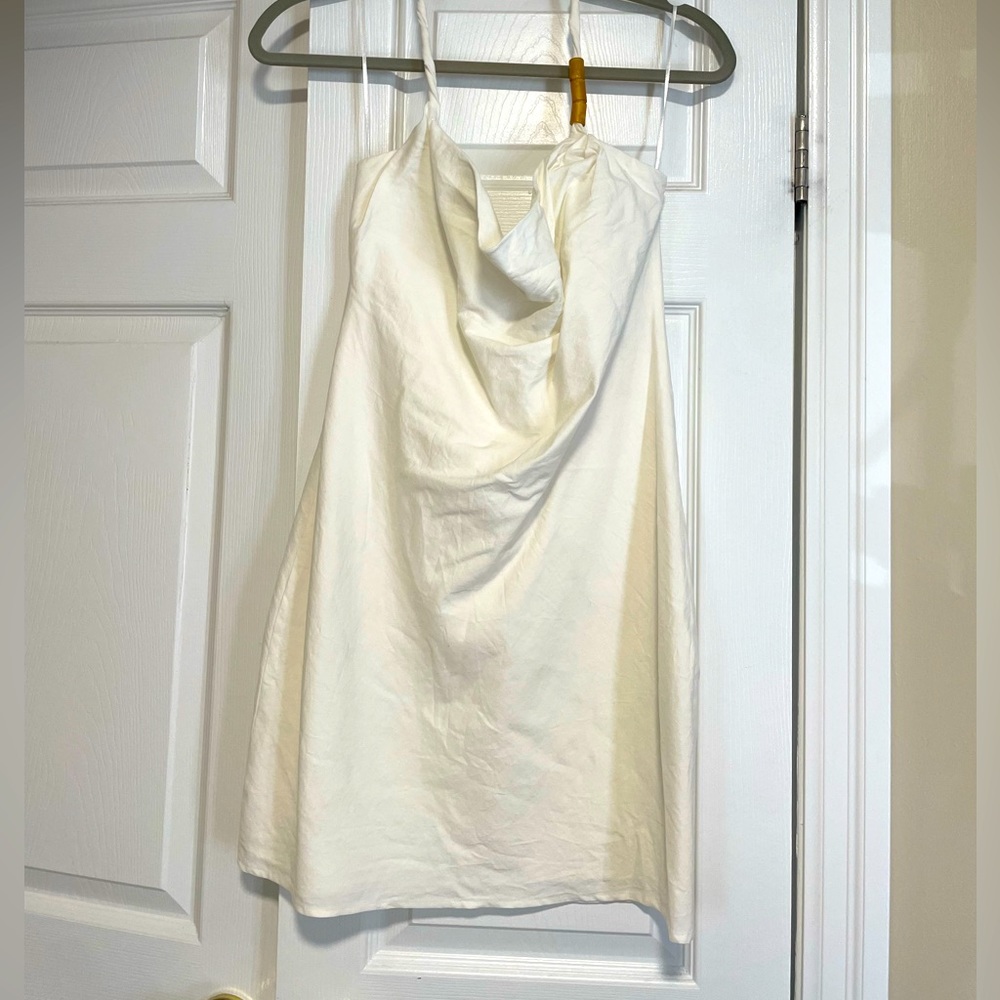 White Zara halter dress